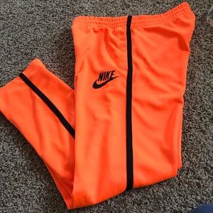 Nike Men’s Orange Track Pants Size M